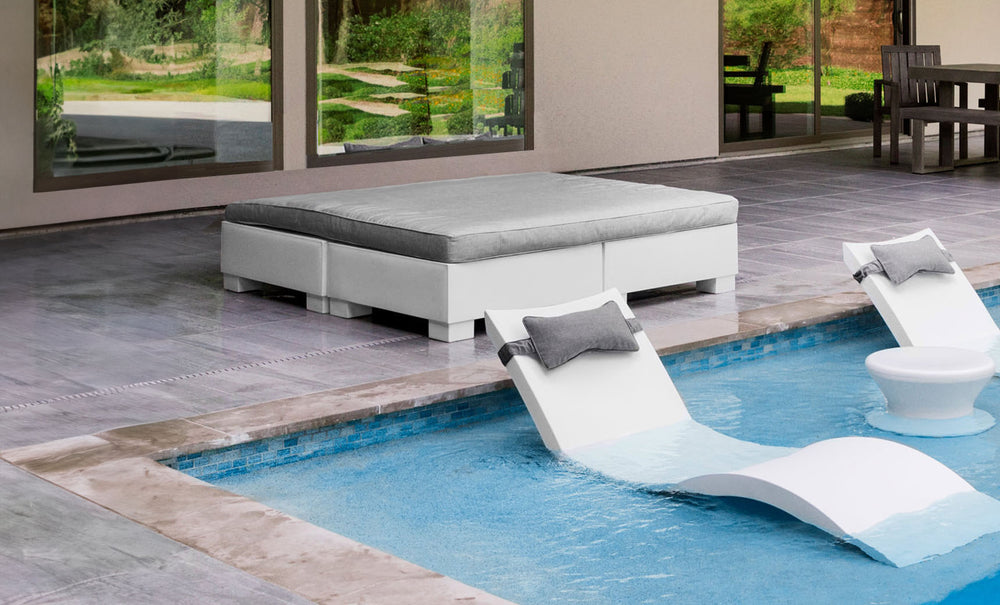 Affinity Square Sunbed with Flat Cushion