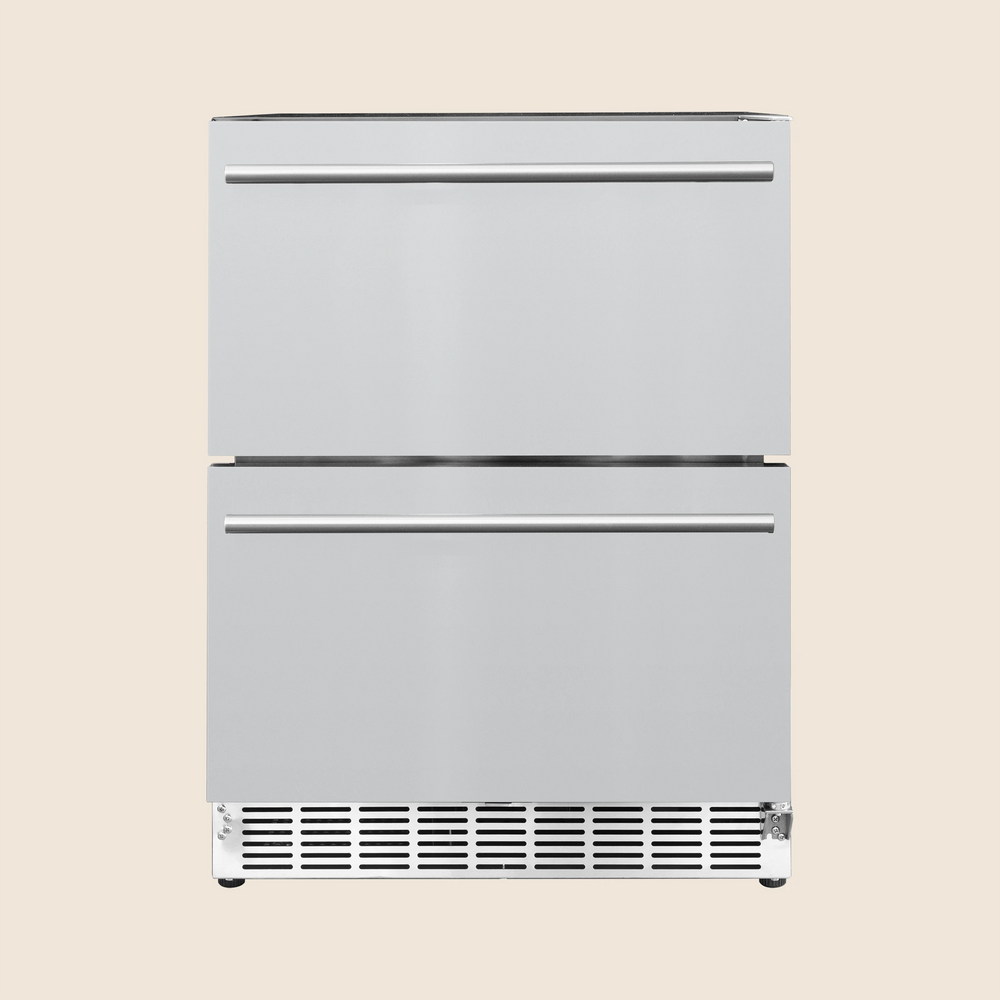 24" 5 Cu. Deluxe Outdoor Rated 2-Drawer Refrigerator
