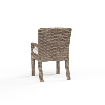 Sunset West Havana Dining Chair in Canvas Flax w/ Self Welt