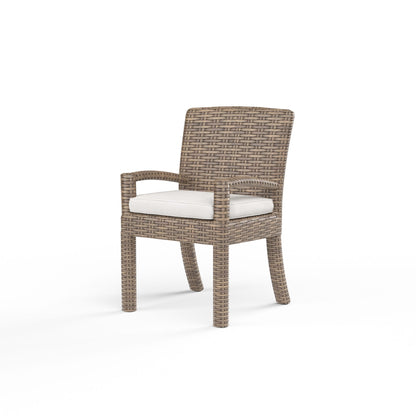 Sunset West Havana Dining Chair in Canvas Flax w/ Self Welt — View 3