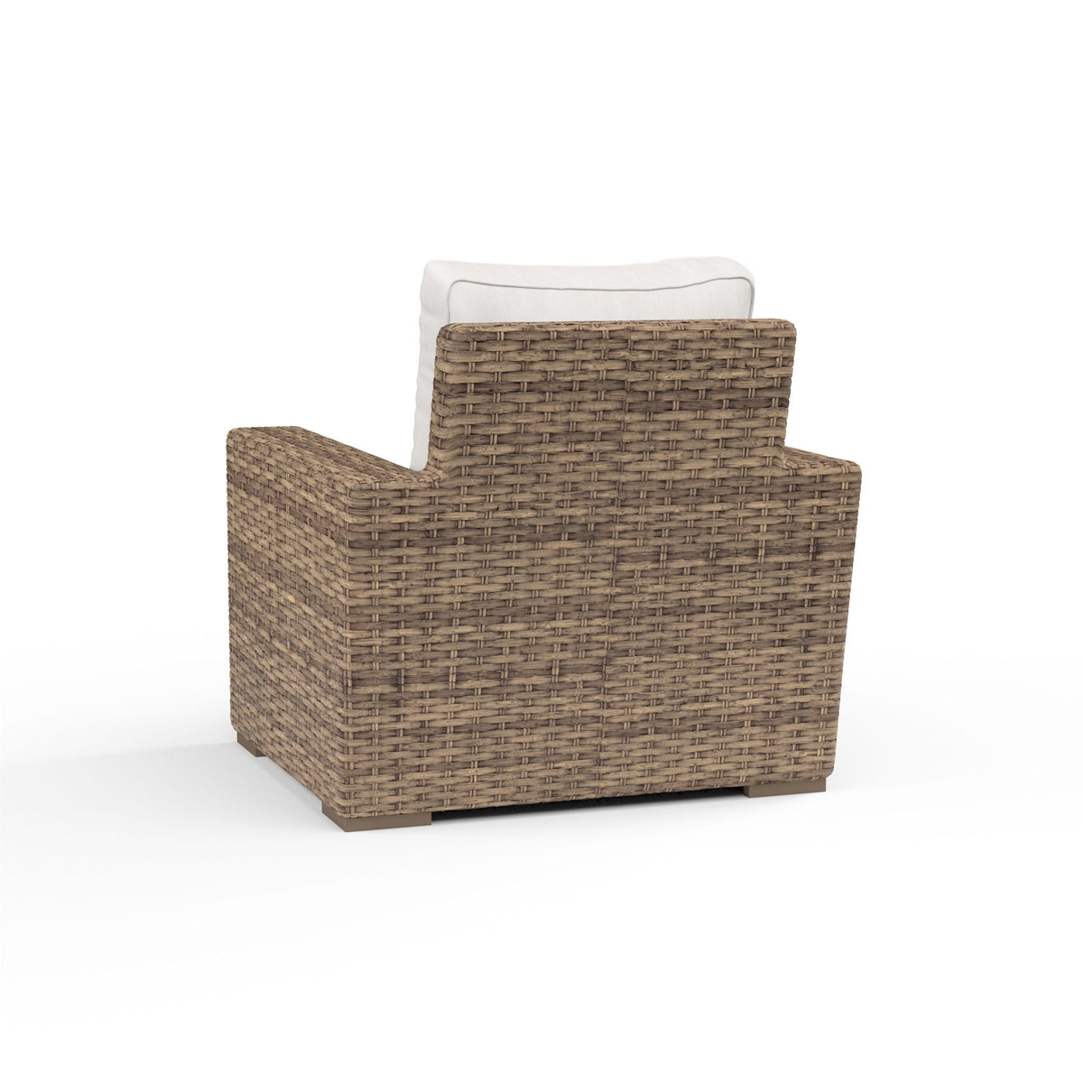 Sunset West Havana Club Chair in Canvas Flax w/ Self Welt — View 4