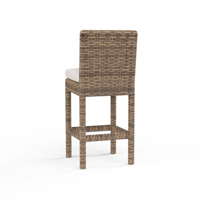 Sunset West Havana Barstool in Canvas Flax w/ Self Welt
