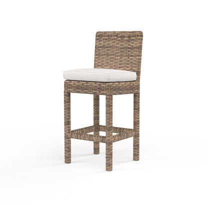 Sunset West Havana Barstool in Canvas Flax w/ Self Welt — View 3