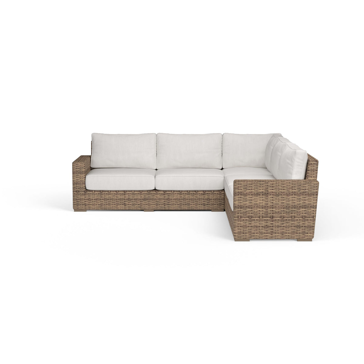 Sunset West Havana Sectional in Canvas Flax w/ Self Welt — View 4