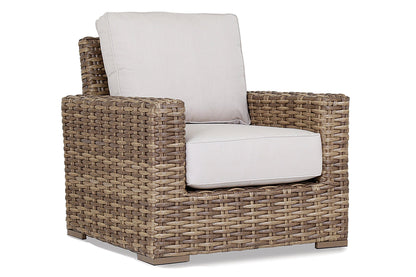 Sunset West Havana Club Chair in Canvas Flax w/ Self Welt — View 7