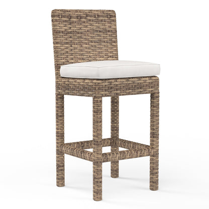 Sunset West Havana Barstool in Canvas Flax w/ Self Welt — View 4