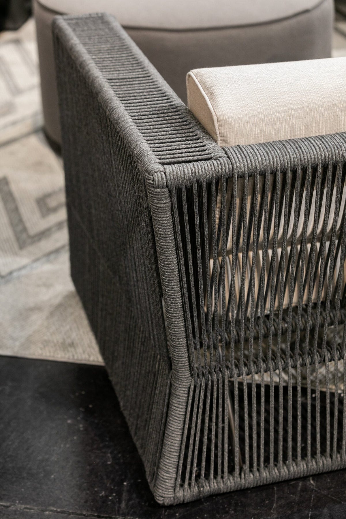 Sunset West Milano Sofa in Echo Ash w/ Self Welt — View 10