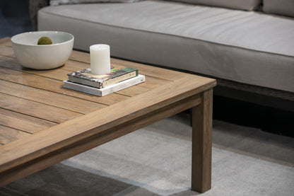 Sunset West Coastal Teak Rectangular Coffee Table — View 4