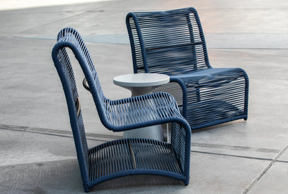 Sunset West Bazaar Marino Armless Club Chair in Navy — View 5