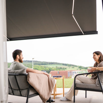 PERGOLUX Awning outdoor lifestyle view