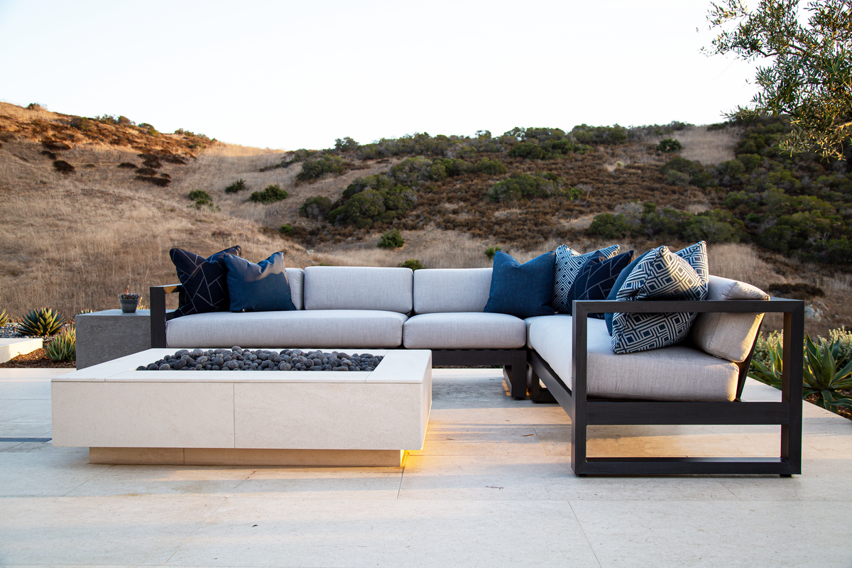 Sunset West Redondo Sectional in Cast Silver, No Welt — View 11