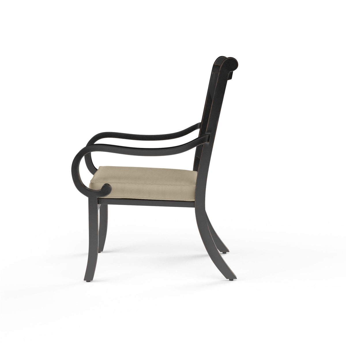 Sunset West Monterey Dining Chair in Linen Stone w/ Selt Welt — View 2
