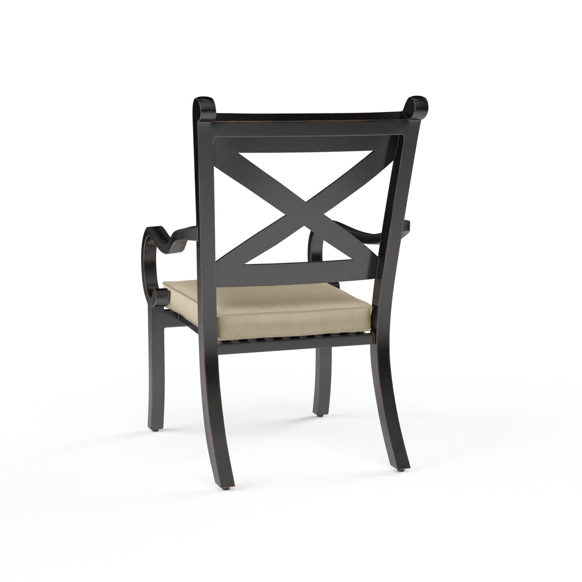 Sunset West Monterey Dining Chair in Linen Stone w/ Selt Welt — View 4