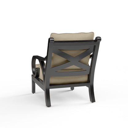 Sunset West Monterey Club Chair in Linen Stone w/ Selt Welt — View 3