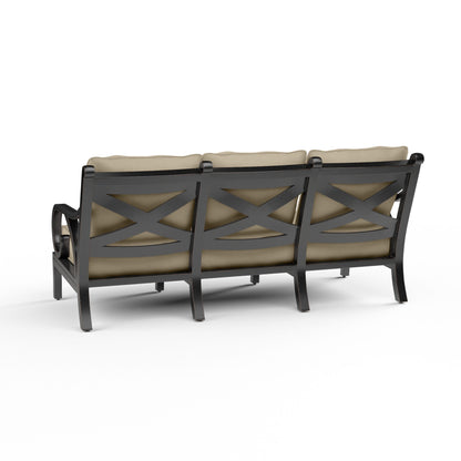 Sunset West Monterey Sofa in Linen Stone w/ Self Welt — View 3