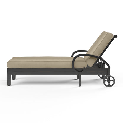 Sunset West Monterey Chaise Lounge in Linen Stone w/ Selt Welt