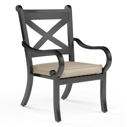 Sunset West Monterey Dining Chair in Linen Stone w/ Selt Welt — View 7