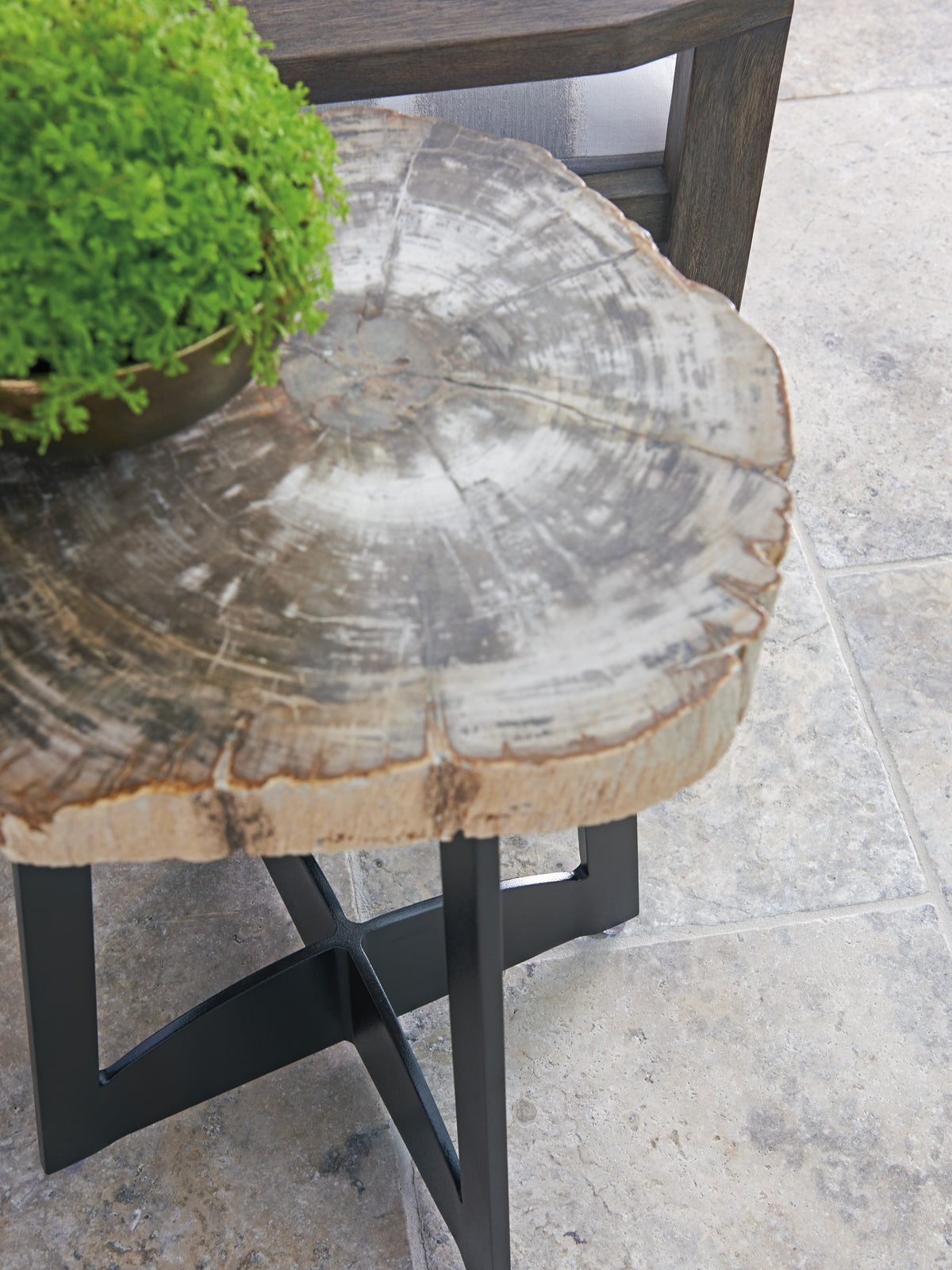 Tommy Bahama Outdoor Alfresco Living Petrified Wood Table — View 3