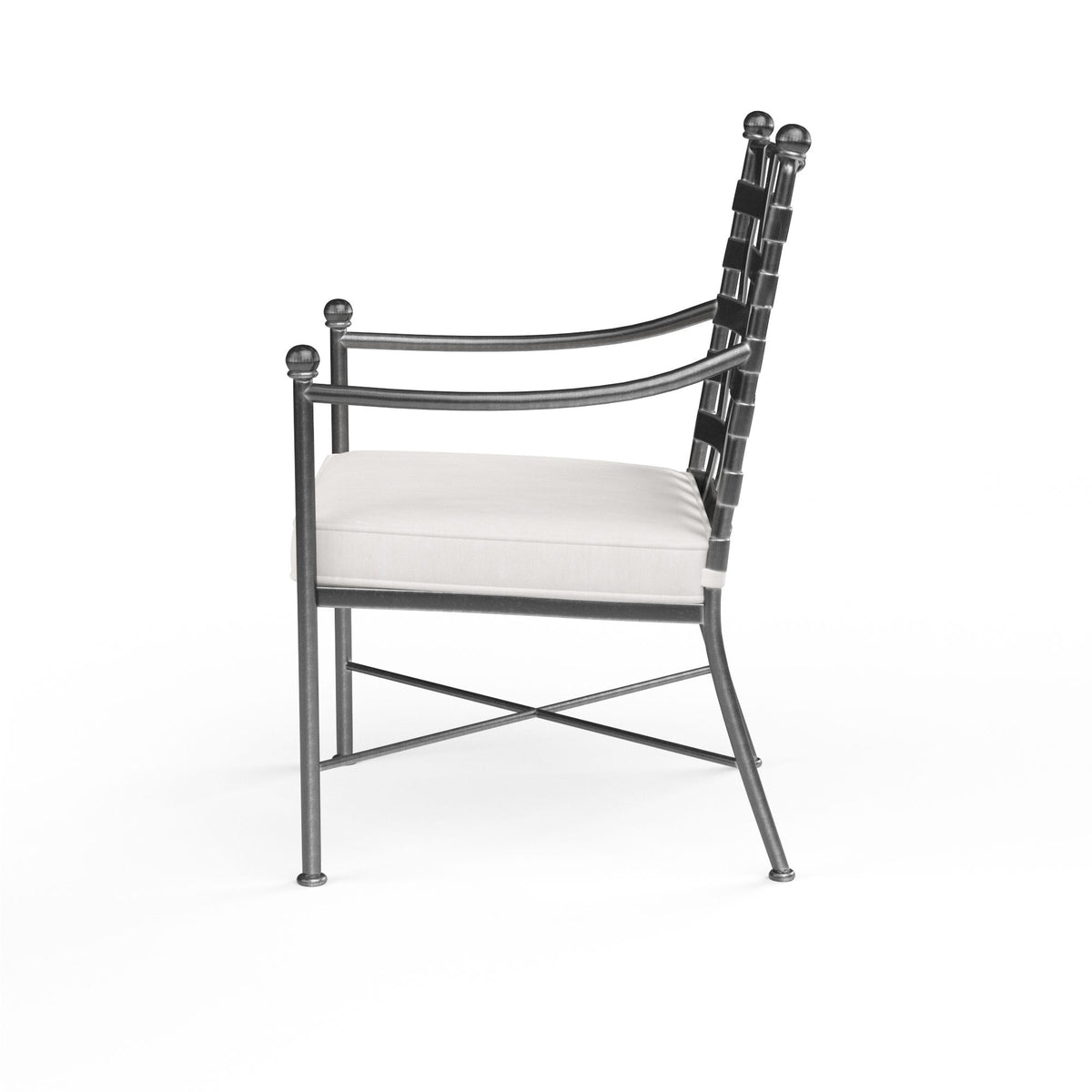 Sunset West Provence Dining Chair in Canvas Flax w/ Self Welt — View 4