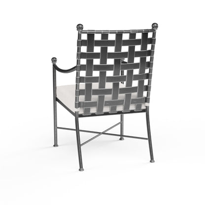 Sunset West Provence Dining Chair in Canvas Flax w/ Self Welt