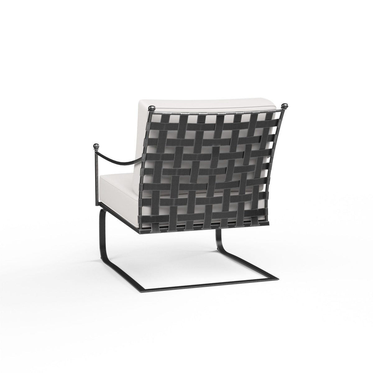 Sunset West Provence Club Rocker in Canvas Flax w/ Self Welt — View 3