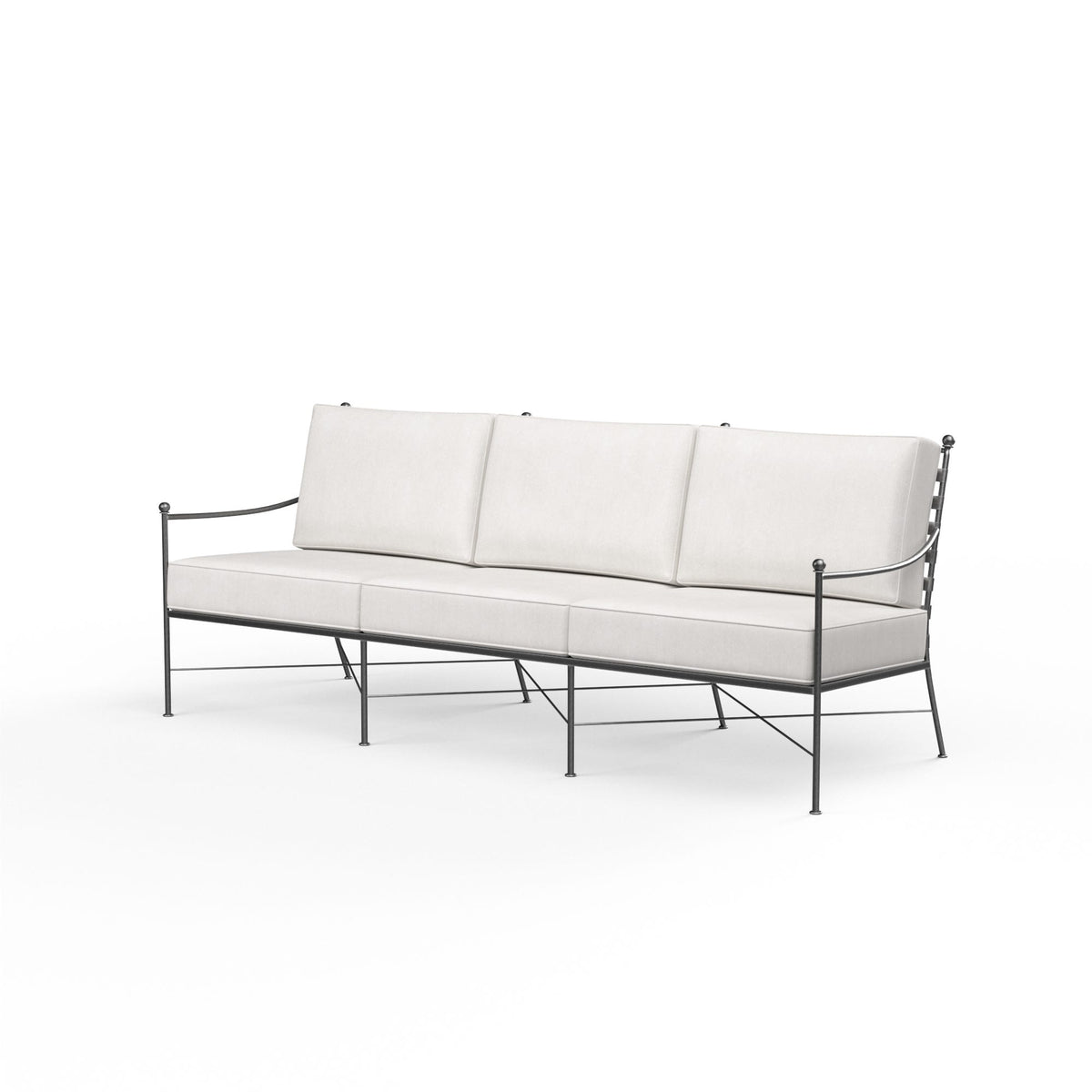 Sunset West Provence Sofa in Canvas Flax w/ Self Welt — View 7