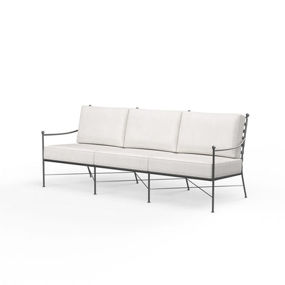 Sunset West Provence Sofa in Canvas Flax w/ Self Welt — View 7