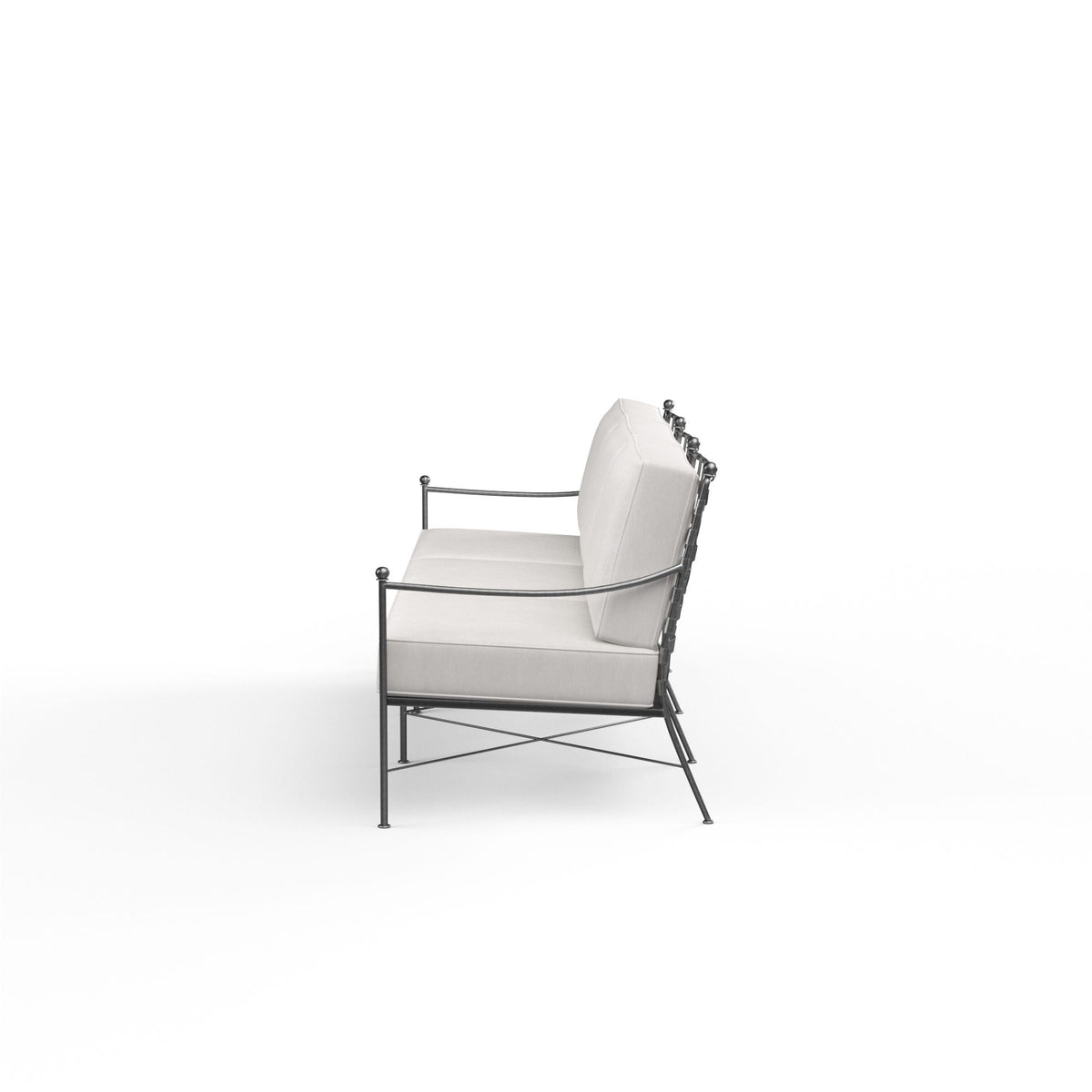 Sunset West Provence Sofa in Canvas Flax w/ Self Welt — View 6