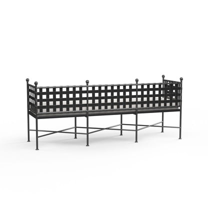 Sunset West Provence Garden Bench in Canvas Flax w/ Self Welt