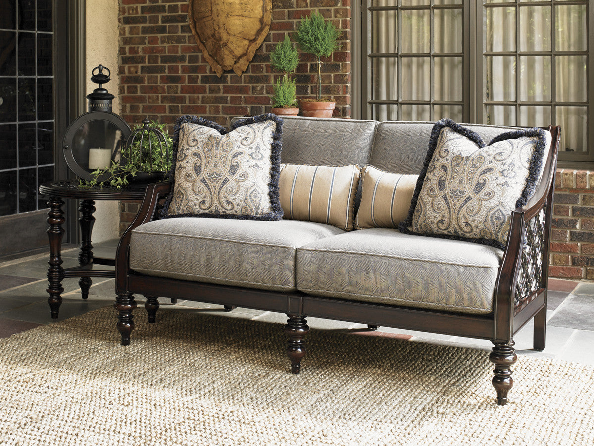 Tommy Bahama Outdoor Royal Kahala Black Sands Square End Table — View 3