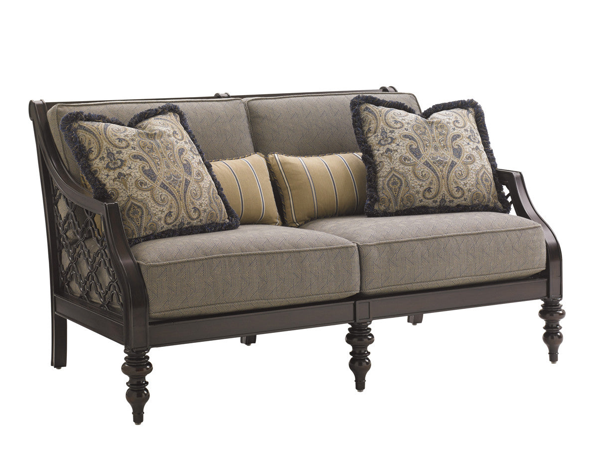 Tommy Bahama Outdoor Royal Kahala Black Sands Love Seat