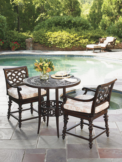Tommy Bahama Outdoor Royal Kahala Black Sands Swivel Counter Stool — View 2