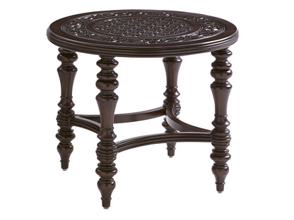Tommy Bahama Outdoor Royal Kahala Black Sands Round End Table