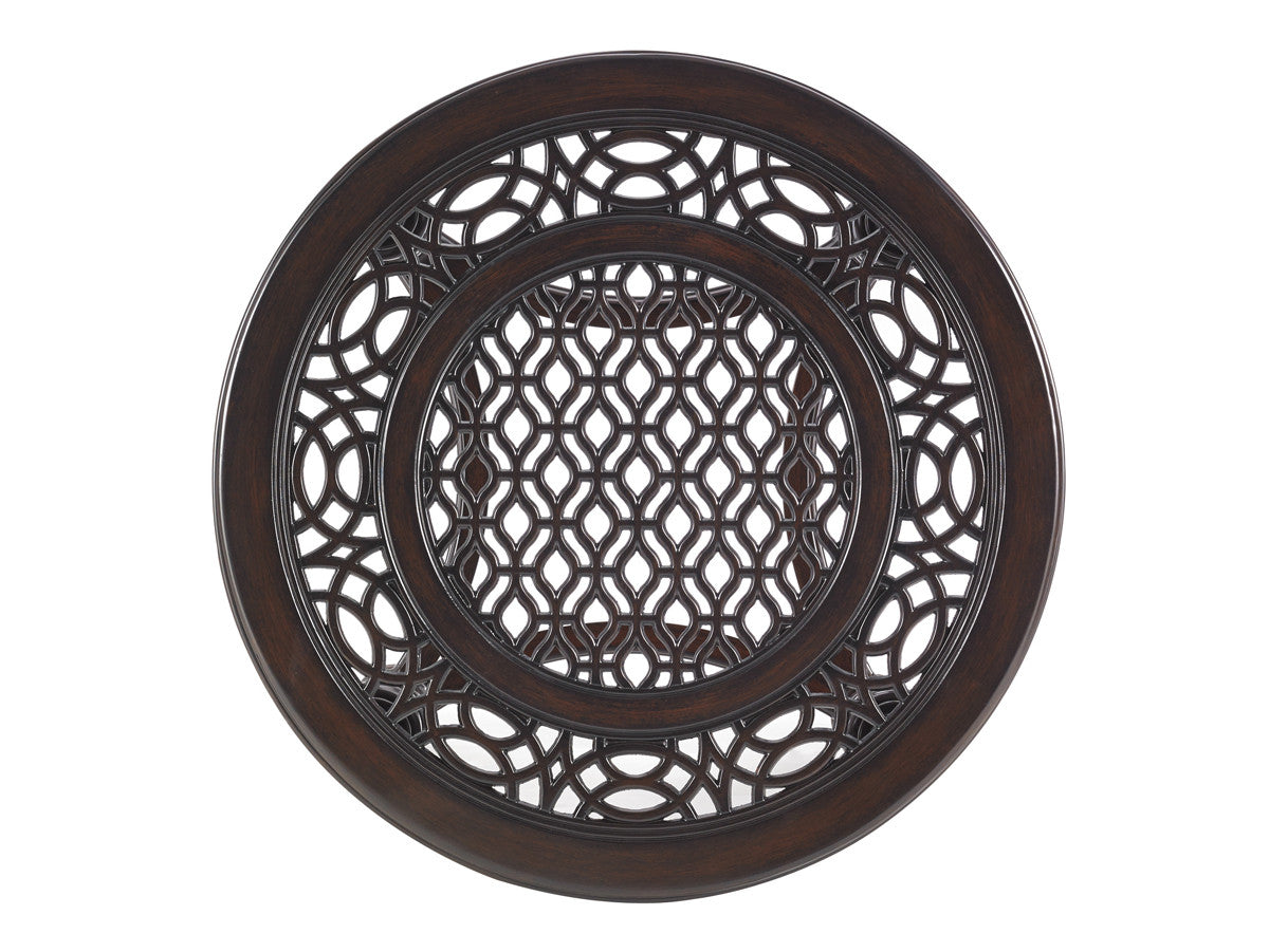 Tommy Bahama Outdoor Royal Kahala Black Sands Round End Table — View 4