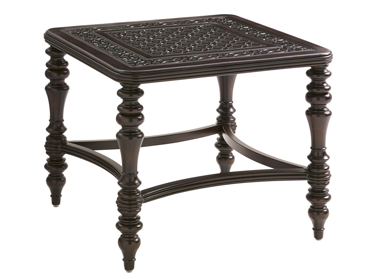 Tommy Bahama Outdoor Royal Kahala Black Sands Square End Table