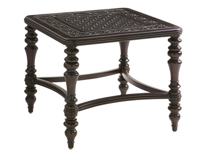 Tommy Bahama Outdoor Royal Kahala Black Sands Square End Table