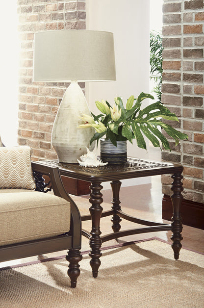 Tommy Bahama Outdoor Royal Kahala Black Sands Square End Table — View 2