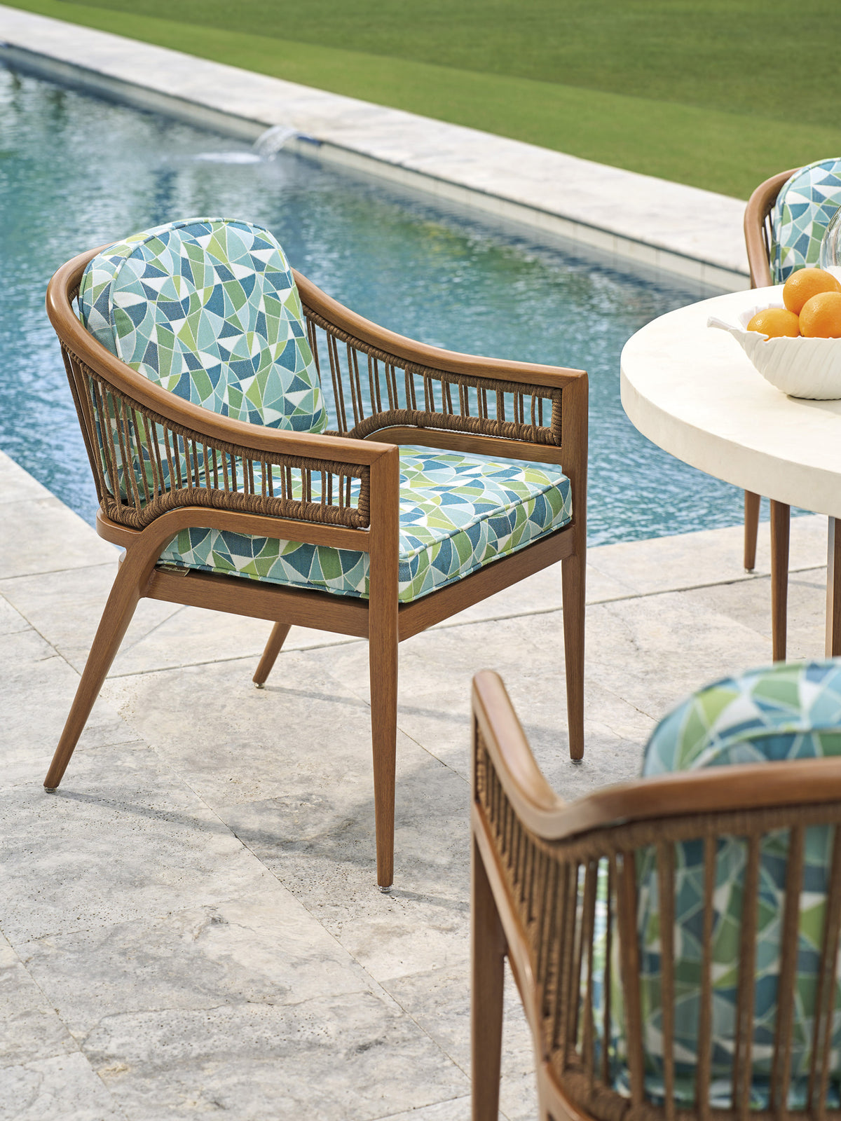 Tommy Bahama Outdoor Palm Desert Poolside Arm Dining Chair — View 2