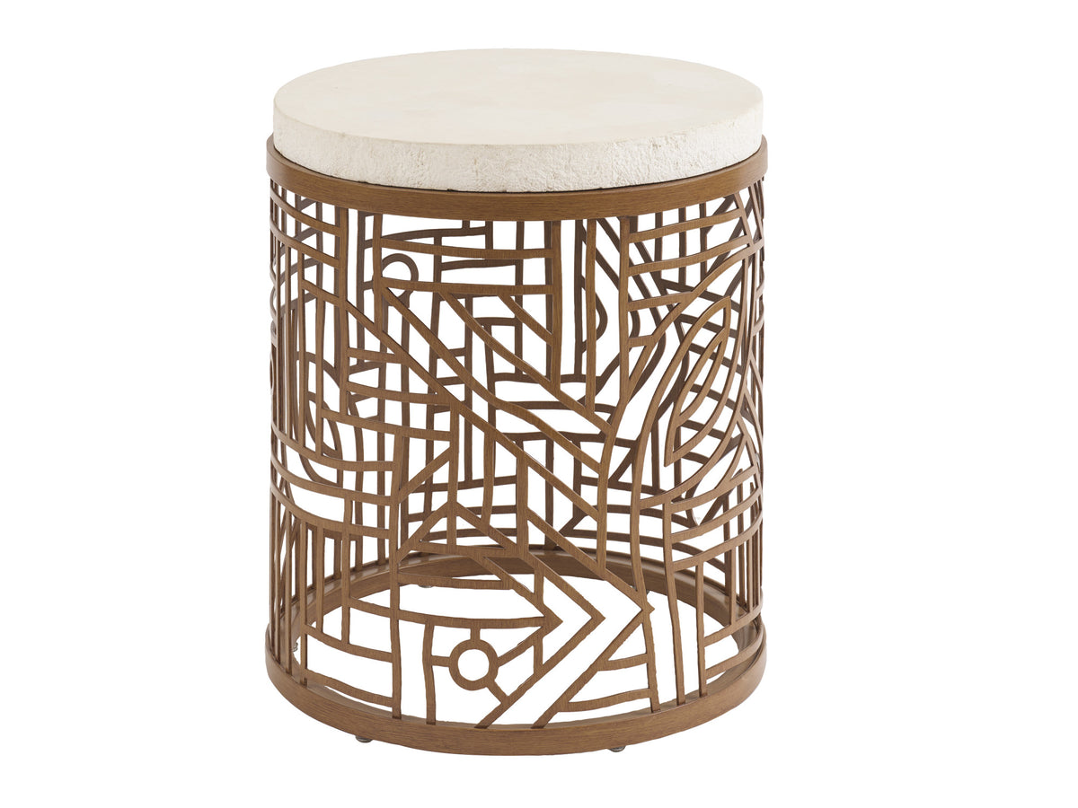 Tommy Bahama Outdoor Palm Desert Poolside Round End Table