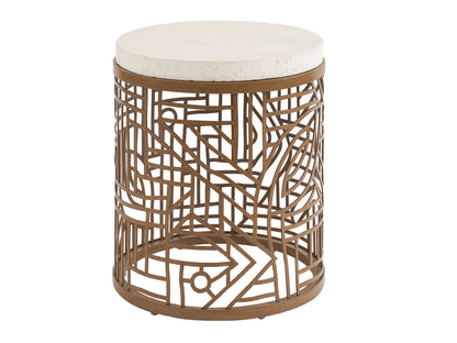 Tommy Bahama Outdoor Palm Desert Poolside Round End Table