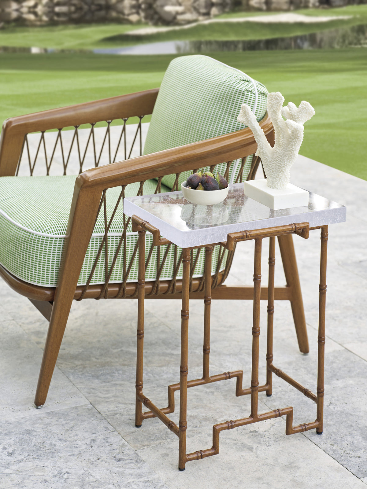 Tommy Bahama Outdoor Palm Desert Poolside Accent Table — View 2