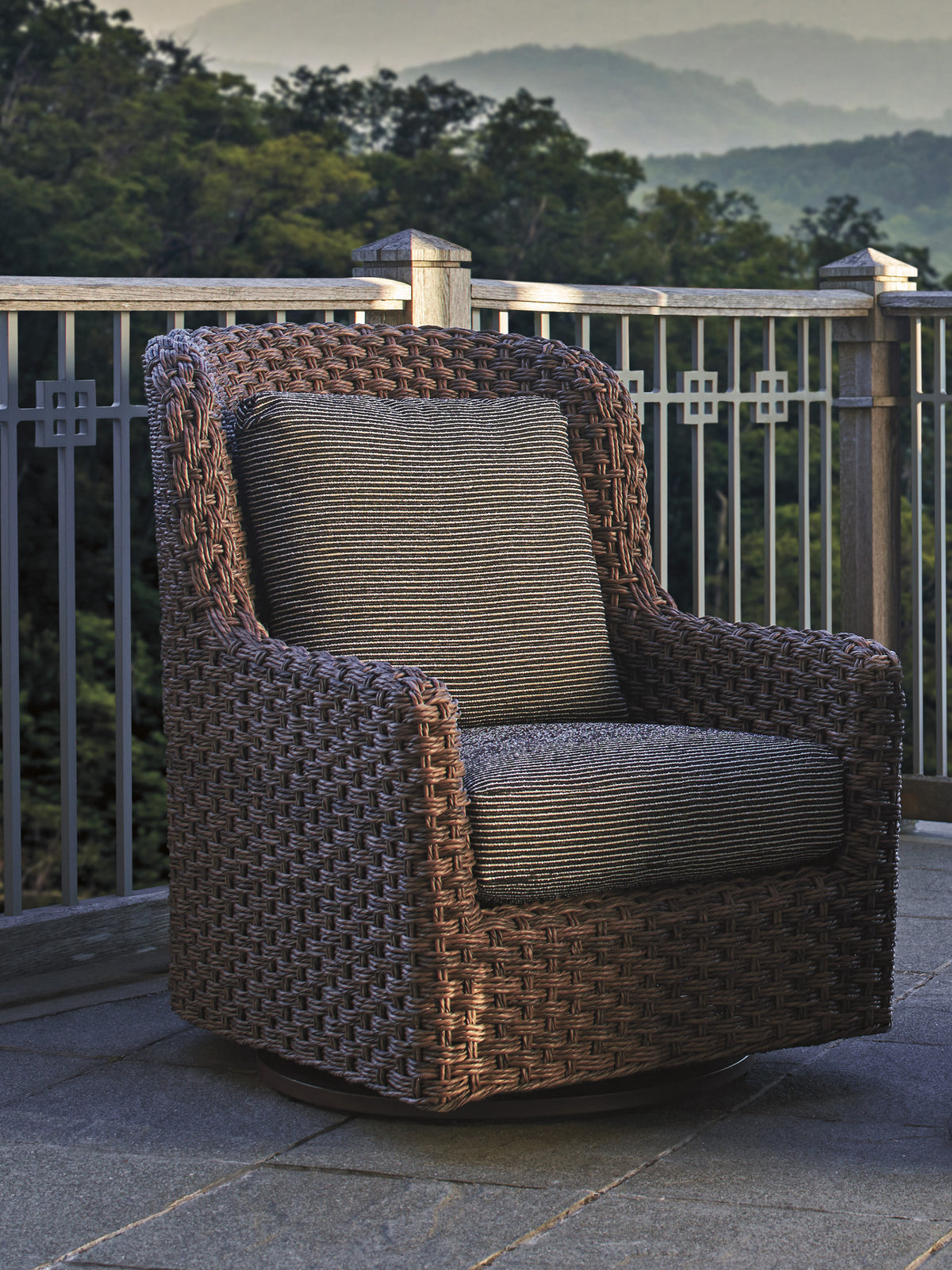 Tommy Bahama Outdoor Kilimanjaro Swivel Glider Chair — View 2