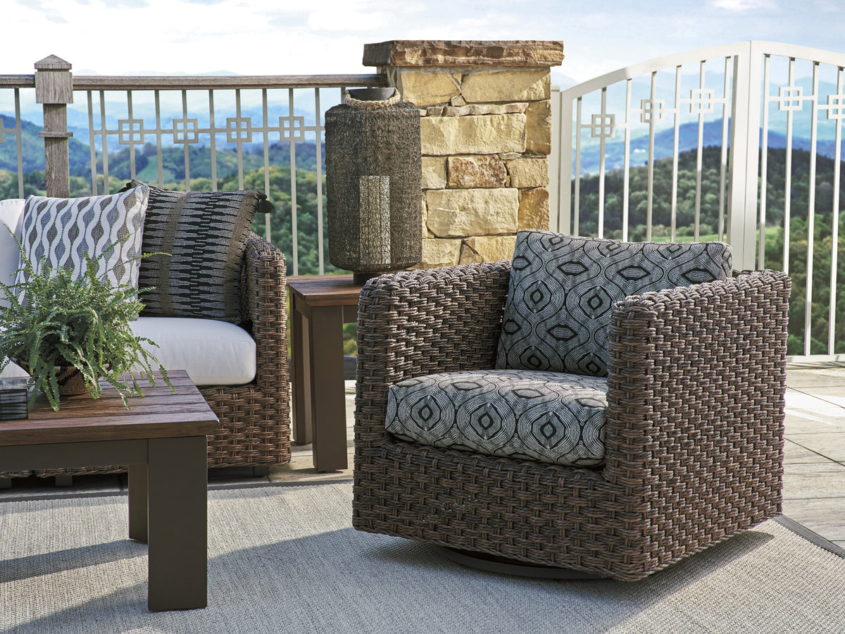 Tommy Bahama Outdoor Kilimanjaro Swivel Glider Lounge Chair — View 2