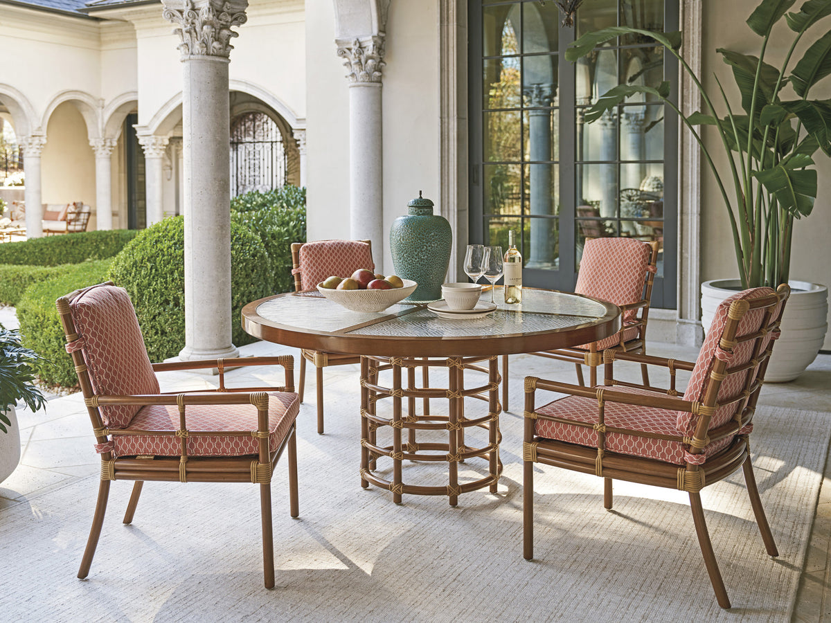 Tommy Bahama Outdoor Sandpiper Bay Round Dining Table — View 2
