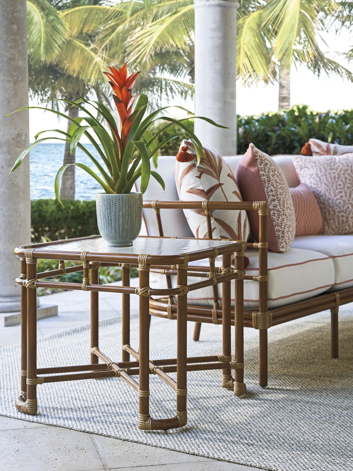Tommy Bahama Outdoor Sandpiper Bay Square End Table — View 2