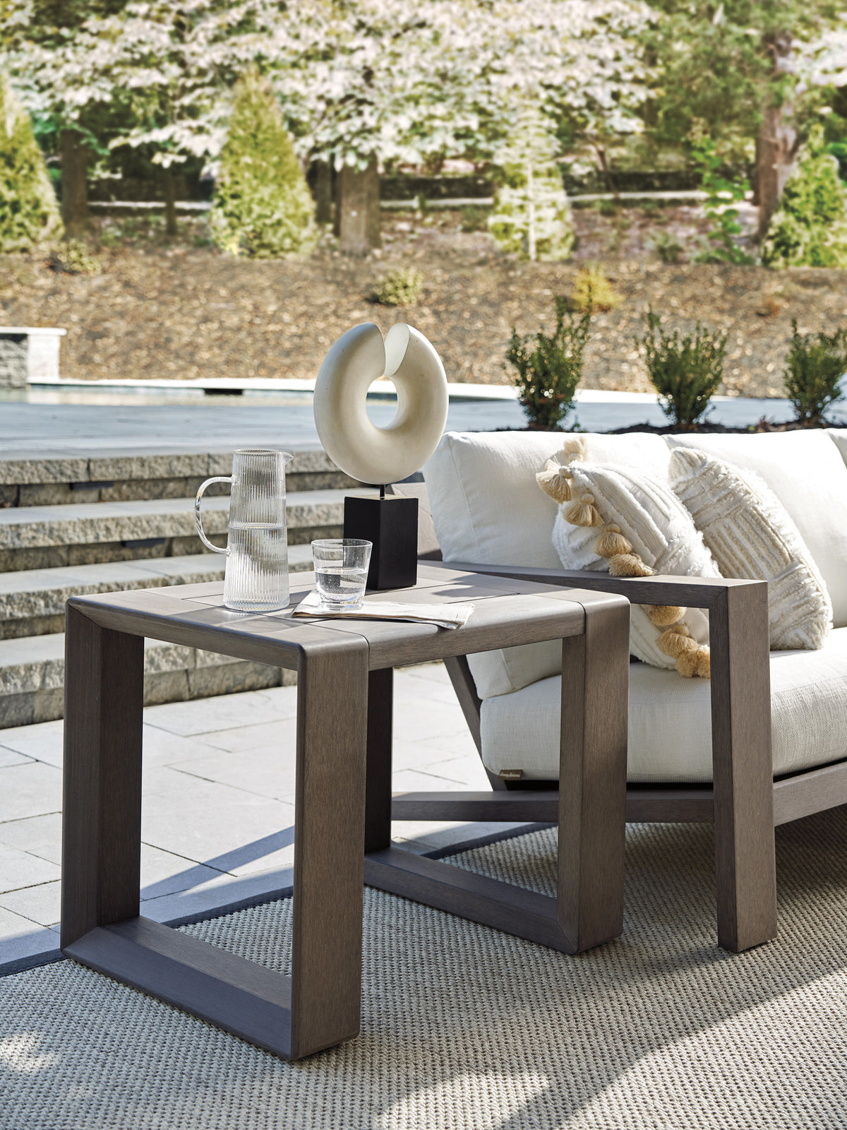 Tommy Bahama Outdoor Mozambique Rectangular End Table — View 2