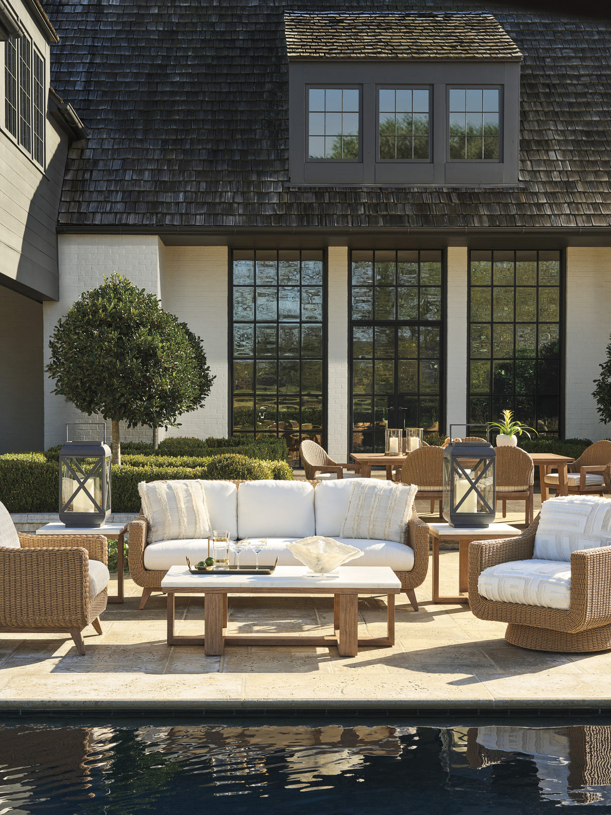 Tommy Bahama Outdoor Isle Of Palms Rectangular Cocktail Table — View 4