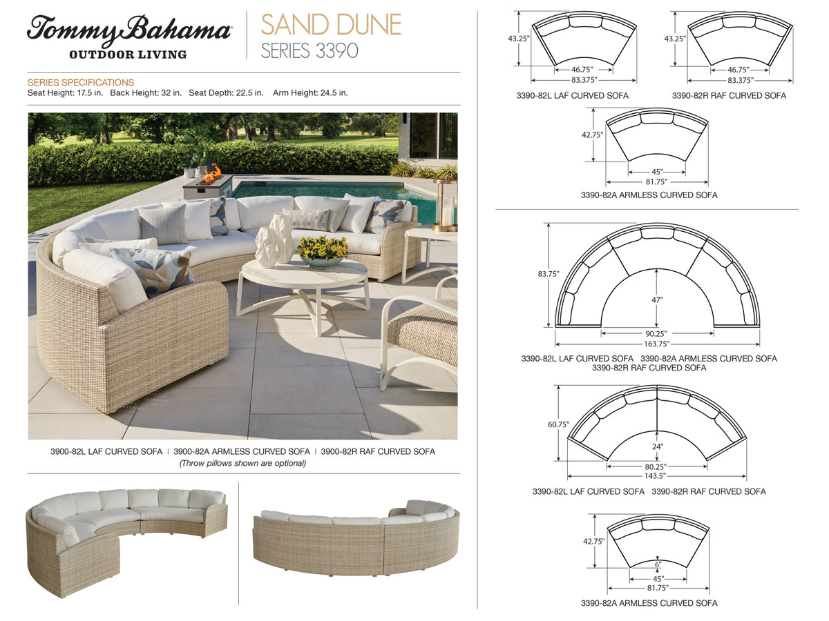 Tommy Bahama Outdoor Sand Dune Sectional — View 4