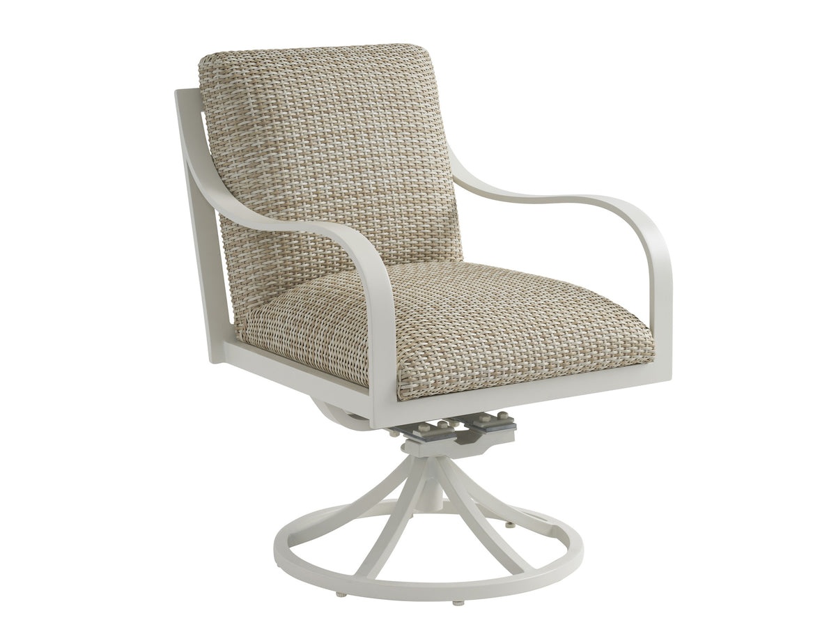 Tommy Bahama Outdoor Sand Dune Swivel Rocker Dining Chair