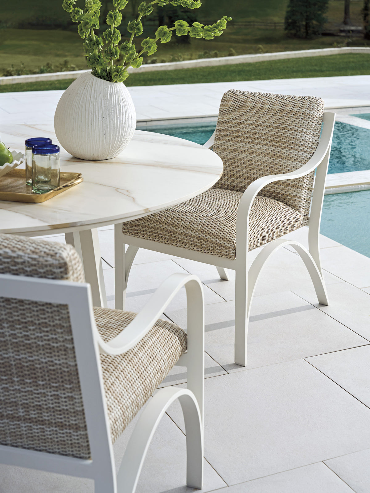 Tommy Bahama Outdoor Sand Dune Arm Dining Chair — View 2